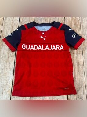 Puma Chivas De Guadalajara Soccer Jersey Youth Size Small 9-10 Years